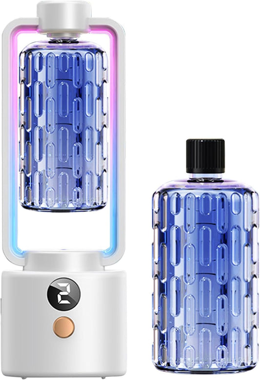Fragrance Diffuser, Wall Mounted Air Freshener, Multi-Level Adjustable Mode, Smart Timing, Cordless Scent Dispenser, Ideal for Yoga Room, Toilet, Hotel, Nursery, Relaxation Spaces