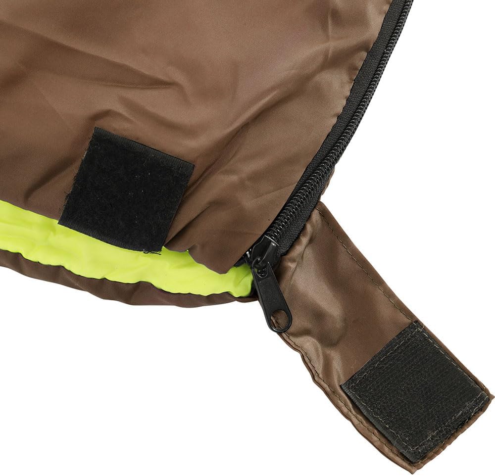 Weisshorn Sleeping Bag, Double Camping Bags 3 Season Warm Portable Water Resistant Lightweight Thermal Outdoor Gear Tent for Hiking Travel Backpacking, Adjustable Strap Compression Sack Brown