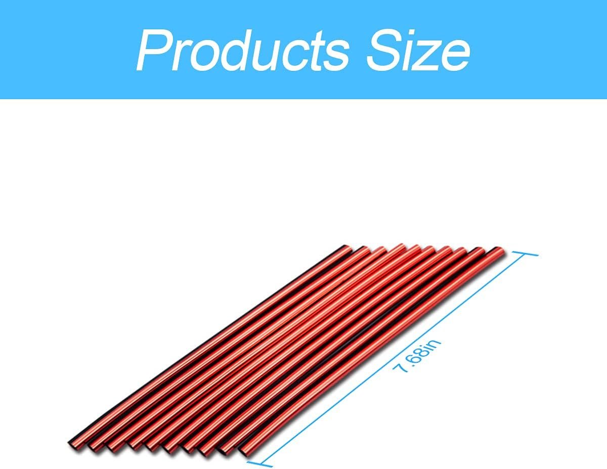 20 Pieces Car Air Conditioner Decoration Strip for Vent Outlet, Universal Waterproof Bendable Air Vent Outlet Trim Decoration, Suitable for Most Air Vent Outlet, Car Interior Accessories (Red)