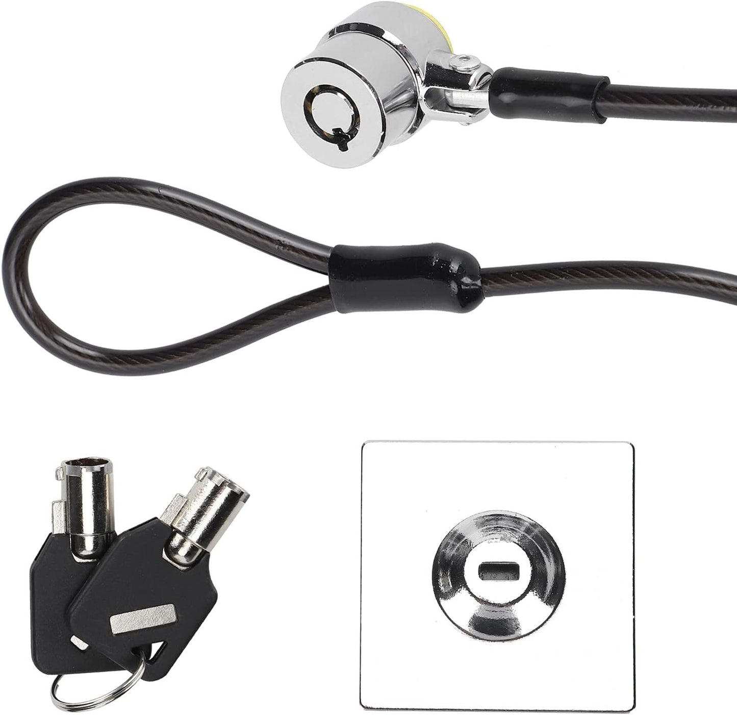 Laptop Lock Lock Antitheft Security Galvanized Cavo con Base di Blocco per - Soluzione di Sicurezza del Computer