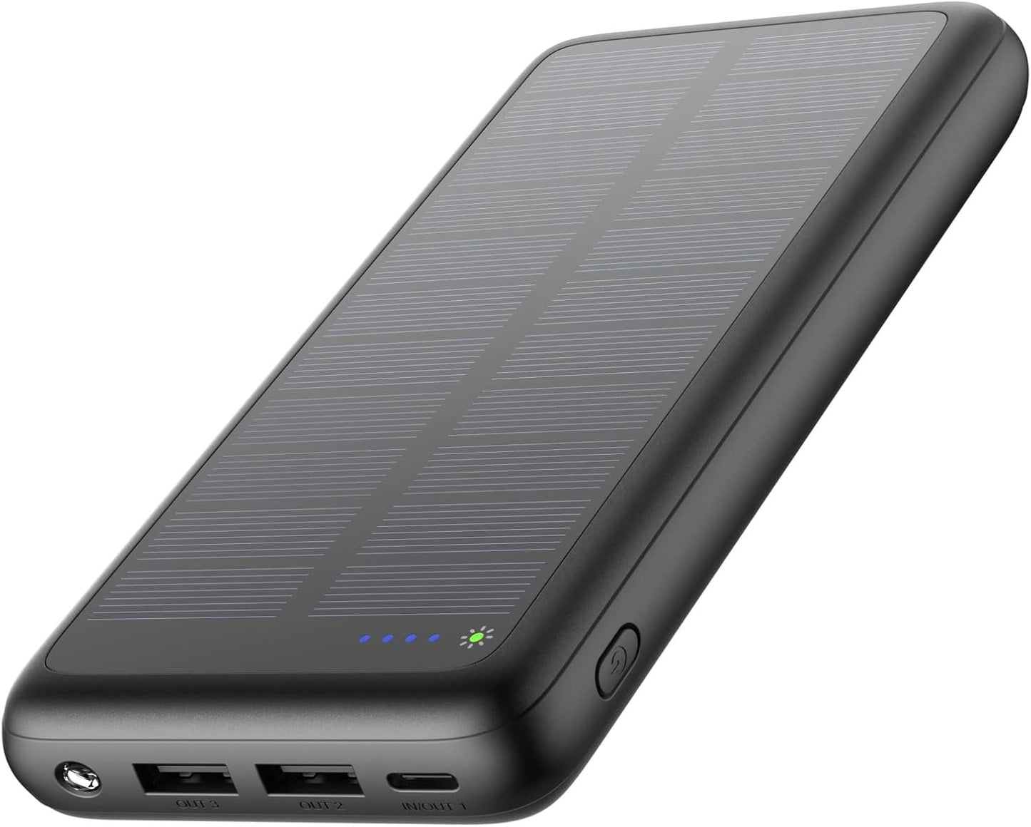 IXNINE Solar Charger 27000mAh Power Bank 3A USB C Fast Charging Portable Solar Phone Charger Camping External Battery Pack with 3 Outputs for Cellphone Tablets