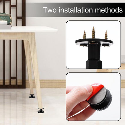 Teokantz 8PCS Adjustable Wall Spacers for Bed Frame, Anti-Shake Tool, Bed Frame and Furniture Feet for Sofa, Wardrobe, Room Wall (8x47-64mm)