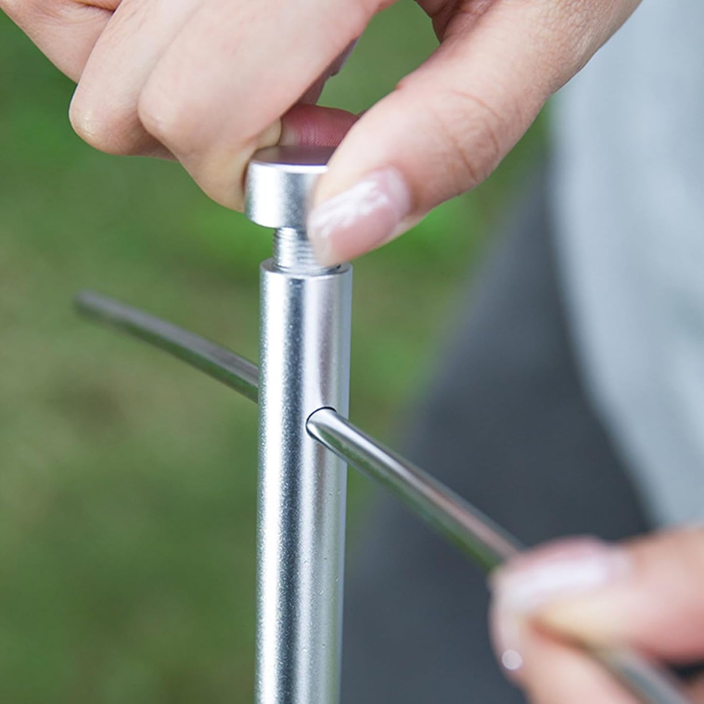 Genérico Lantern Stand, Camping Light Pole, Metal Camping Lantern Stands, Lighting Rack Accessories, Garden Picnic Supplies, Installation Bracket For Backpacking Hiking