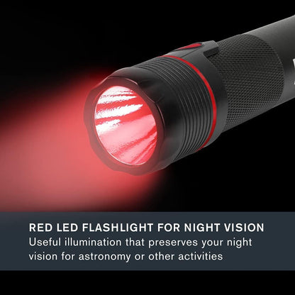 Celestron – Elements ThermoTorch 3 Astro Red – Lithium-Ion Battery Red LED Flashlight – 3-in-1 Tactical Flashlight – Ergonomic Hand Warmer and USB Power Bank – Rechargeable Flashlight