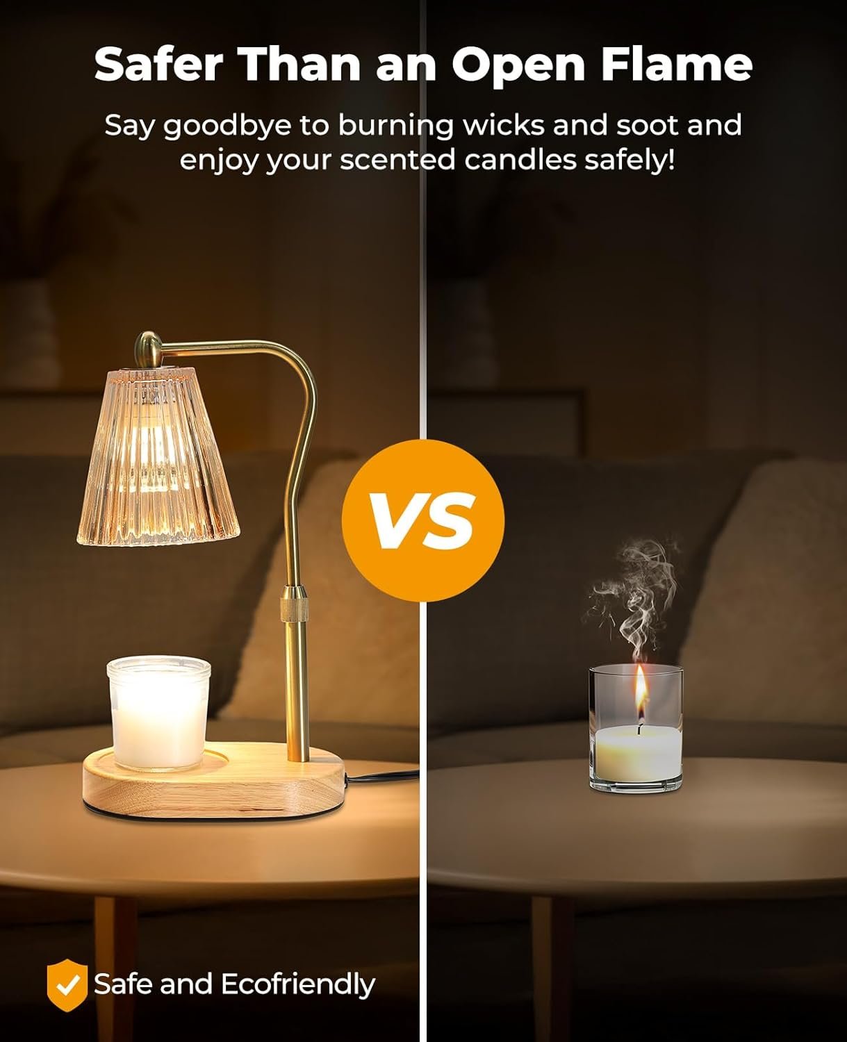 Candle Warmer Lamp, Candle Warmer with Timer and Dimmer, Adjustable Height, Electric Candles Lamps with 2 Bulbs for Scented Jar Candles, Wax Melter Lamp for Home Decor, Room Decor, Gifts for Women/Mom