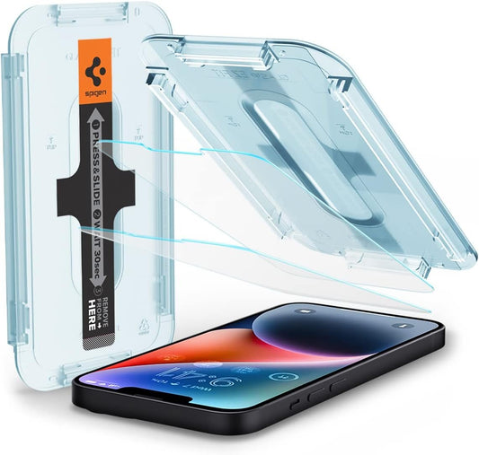 Spigen Tempered Glass Screen Protector designed for iPhone 14 Plus/iPhone 13 Pro Max [2 Pack]