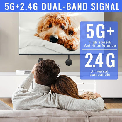 NAVESO Wireless HDMI Display Adapter, Chromecast Device for TV, 5G Miracast Dongle Wireless HDMI Display Adapter, WIFI Display Dongle Compatible with Android,I-OS,Windows,Mac,Airplay,DLNA,Projector