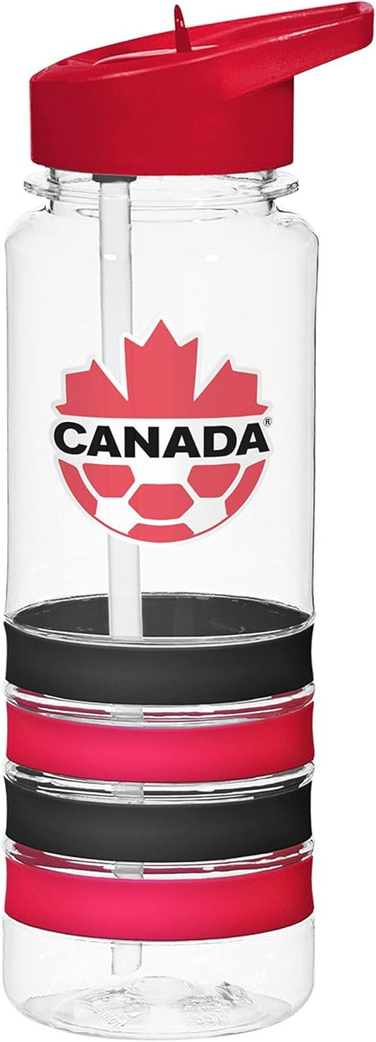 The Sports Vault by Inglasco Canada Soccer Banded Water Bottle, 25-ounce