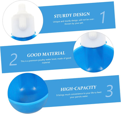 TOYANDONA 5 Pezzi Tazza Abbeveratoio per Pollame da Design Resistente e Compatto per Galline e Uccelli Materiale e Facile da Utilizzare