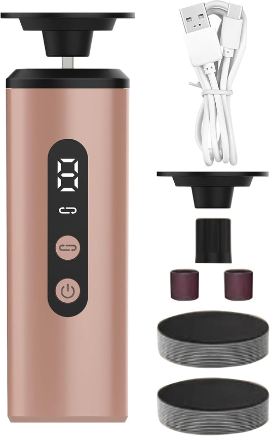 Electric Foot Filer, Callus Remover Pedicure Tool, Rechargeable Foot Scraper with 9 Adjustable Speeds, Personal Care, Ideal for Removing Dead Skin, 5.35x1.61x1.61 inches