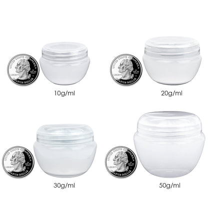 Beauticom 10G/10ML Frosted Container Jars with Inner Liner for Scrubs, Oils, Salves, Creams, Lotions, Makeup Cosmetics, Nail Accessories, Beauty Aids - BPA Free (72 Pieces, Gray)