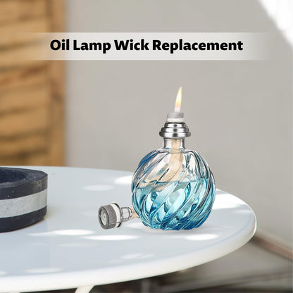 Issimober Pack of 2 Oil Burner Wick for Lamp Berger, Air Control Catalytic Burner Wick, Room Air Improve Aromatherapy (Silver)