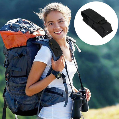 Poemtian Flashlight Pouch Nylon Flashlight Torch Pouch Tactical Flashlight Holster Belt Holster Holder Torch Carry Case for Climbing Trekking Outdoor Activity