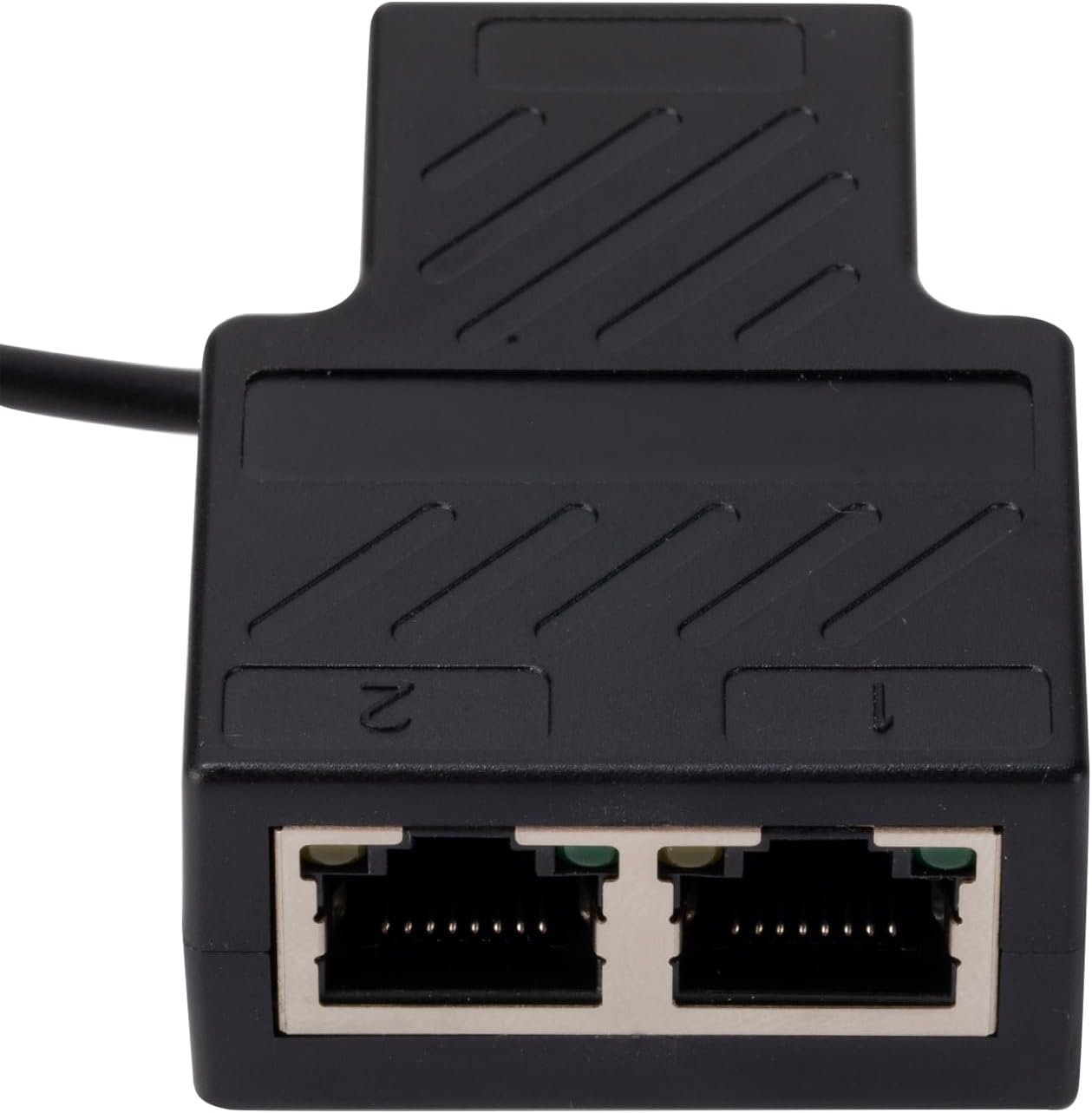 RJ45 Networks Splitters Adapters 1 to 2 Female USB to RJ45 Port with USB Power Cable LAN Interfaces Ethernets