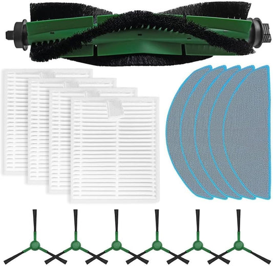 Cleaning For Essentials - Set composto da spazzola principale + filtro + spazzole laterali + panno in microfibra progettato specificamente per Roomba For Essentials (B)