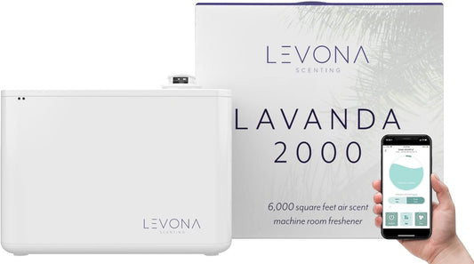 Levona Scent Lavanda: 6000 SQFT HVAC Diffuser - Whole House Air Freshener - Scent Air for Office, Hotel & Home Scent Diffuser - Fragrance HVAC Scent Diffuser + App Control (Scent Sold Separately)
