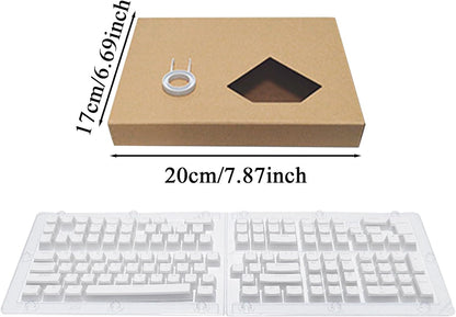 Keycaps Set, Backlit Keycaps, 7.87x7.09x1.18 Inches Pbt Material, Aesthetic Mechanical Keyboard Replacement Kit for Streamers, Typing Enthusiasts and Setup