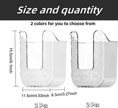 WADY Wall Mounted Wipes Holder Wipes Wall Mounted Holder Bathroom Wipes Holder Toilet Wipes Holder Punch-Free Wipes Dispenser Kitchen Wipes Storage Box Wipes Organizer Container (Transparent gray)