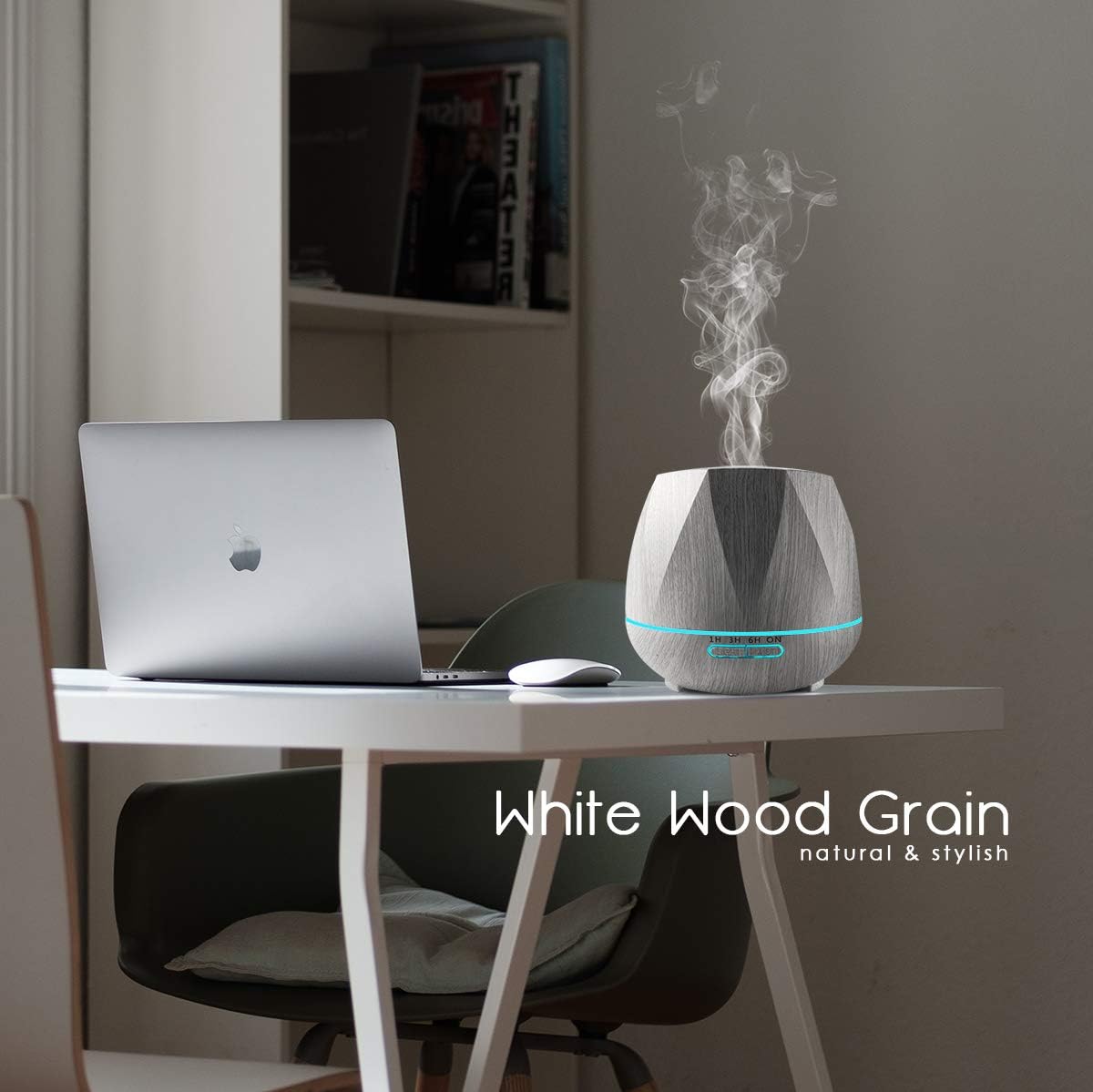 Aromatherapy Essential Oil Diffuser 550ml Ultrasonic Diffusers Cool Mist Air Humidifier with Remote Control 7 Colors LED Lights and Waterless Auto Shut-Off Timer for Home Bedroom Room Office