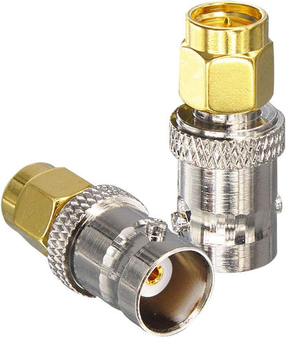 YILIANDUO 4 Pieces BNC RF Adapter Kit SMA Male/Female to BNC Male/Female Adapter for SDR Ham Radio Handheld Bidirectional Electronic CCTV Cameras Scanner
