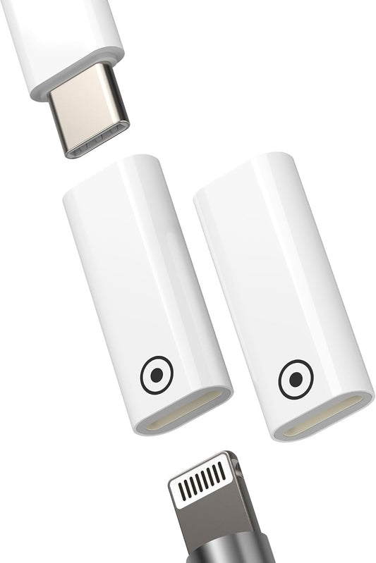 Lightning Female to USB C Female for Apple Pencil 1st Gen Charging Adapter(2 Pack) for IPad for Apple MFI Certified Connector Type C Converter Pen 1 Generation Charging Port Accessories