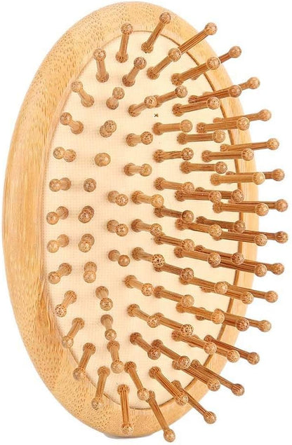 Burappoi Wooden Massage Comb, Mini Brush, Detangling Hairbrush Massage Hair Brush No Handle Scalp Care Styling Comb Paddle Hair Brush Hairdressing Comb for Straight Curl Hair(#1)