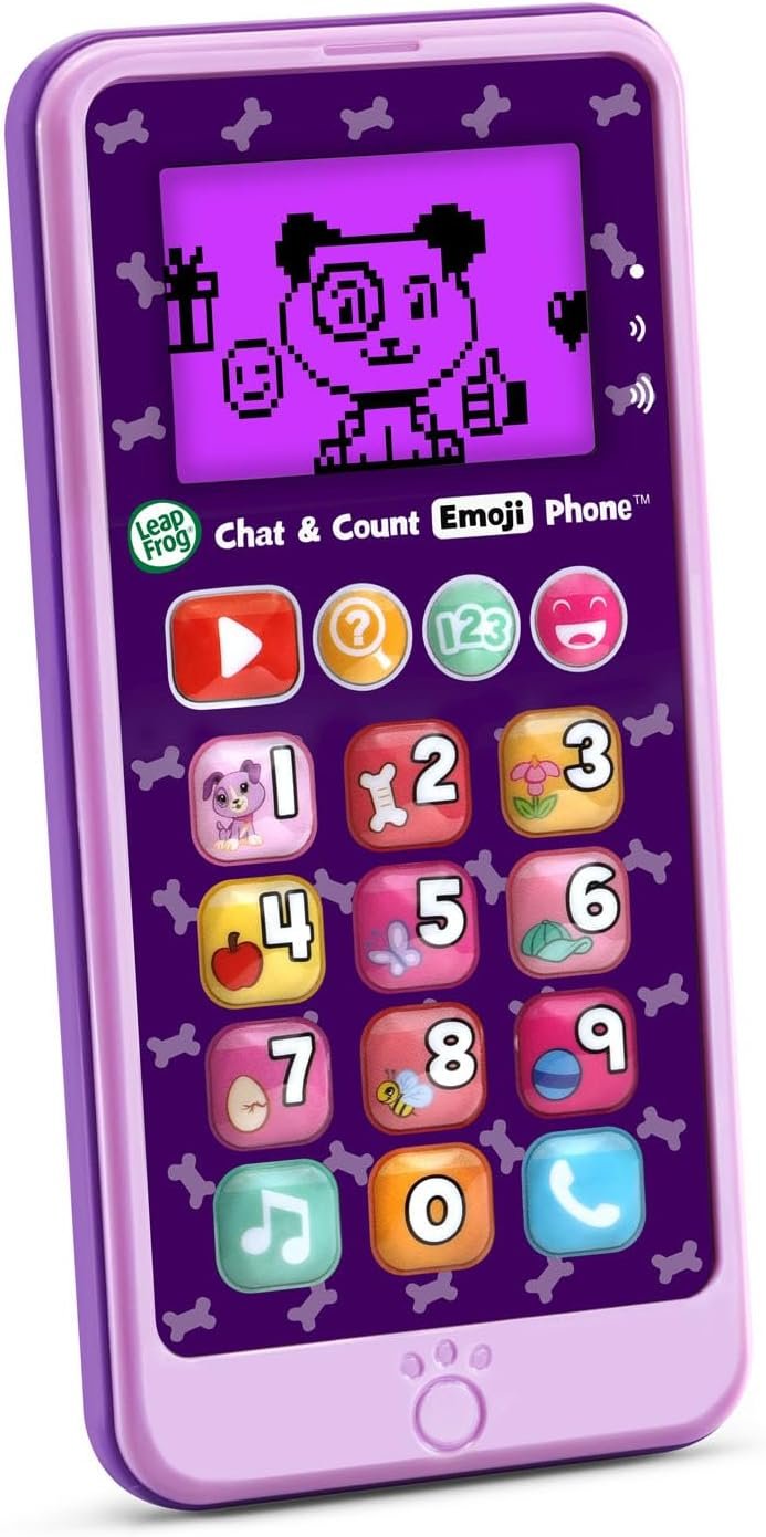 LeapFrog Chat & Count Emoji Phone, Purple (English Version)
