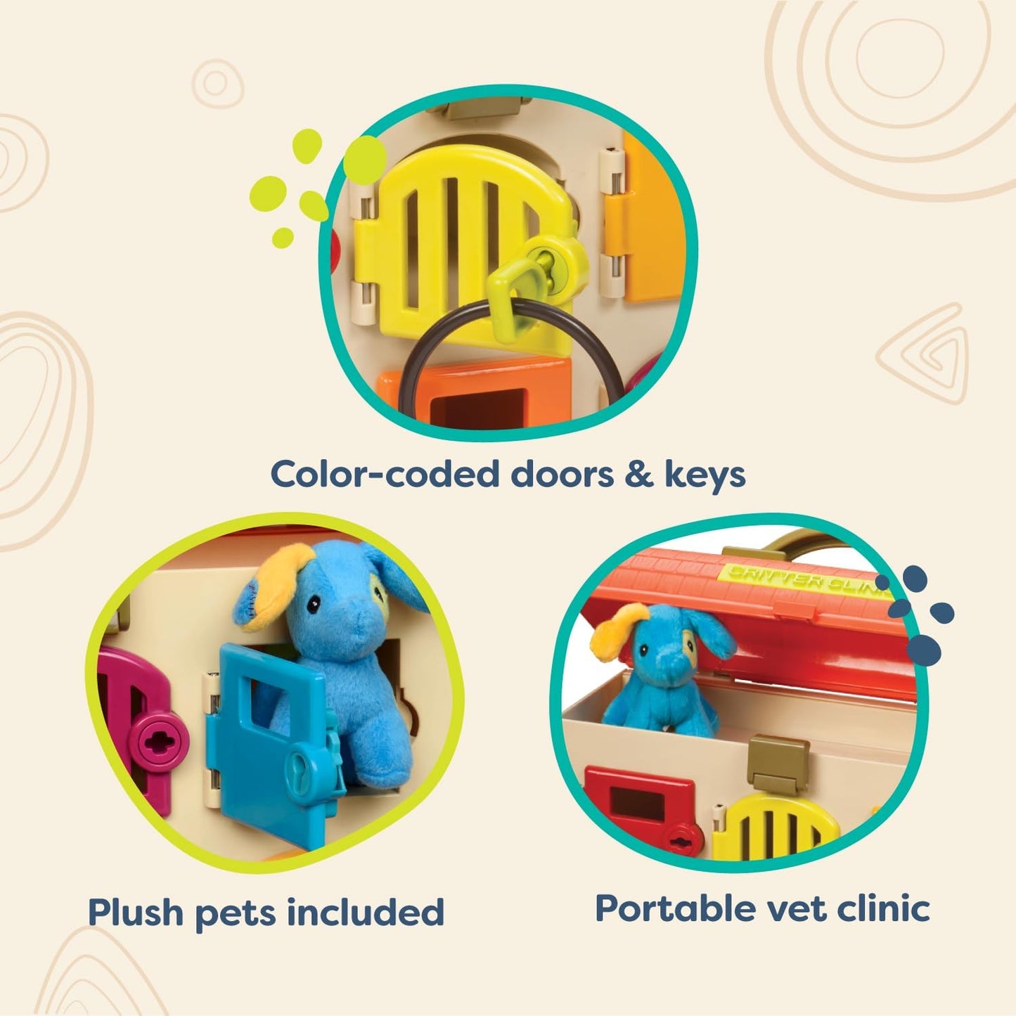 B. Critter Clinic Toy Vet Play Set