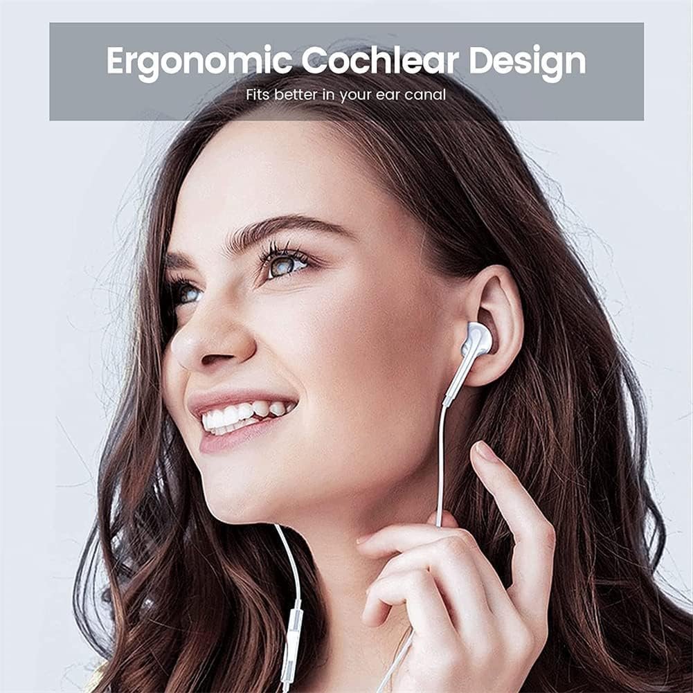 2 Pack Apple Earbuds/Headphones/Earphones with 3.5mm Wired Earbuds [Apple MFi Certified] Built-in Microphone&Volume Control Compatible with iPhone,lPad,lPod,PC,MP3/4,Android Most 3.5mm Audio Devices