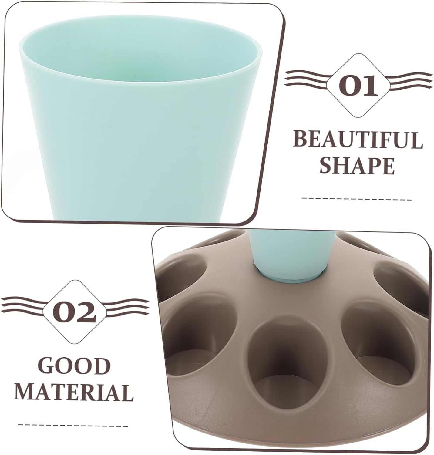 FUNNETOYU Icing Bag Stand with Multi Slots for Piping Bag Nozzles Storage for Cake Decorating Easy to Use Stylish Design for Baking and Food Prep