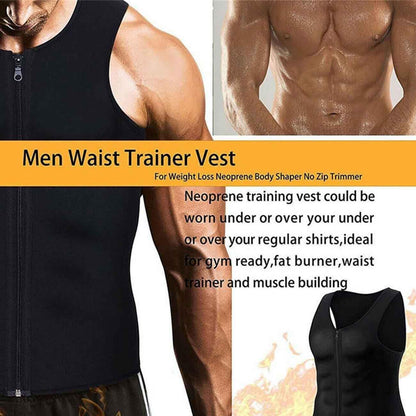 Nano Tech Protection Vest, 2024 New Nano Tech Protection Vest, Zipper Vest Fitness Wear for Men, Gynecomastia Compress Vest, Mens Slimming Body Shaper Vest Compression Shirts, for Exercise Fitness