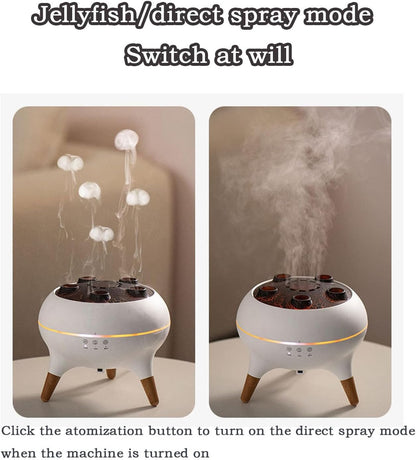 Jellyfuser Humidifier, Jellyfuser – The Dreamy Jellyfish Humidifier & Aroma Diffuser, With Remote, 7 Colors Led Lights, Ultra-Quiet, As Humidifiers, Essential Diffuser, Night Light