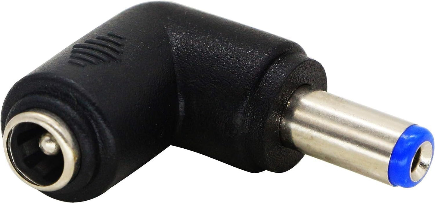 zdyCGTime 90 Degree Angle DC5.5x2.1mm Male to Female Adapter 5 Volt DC Barrel Power Jack Charging Cable Connector for Tablet (DC5.5x2.1mm)(2pack)