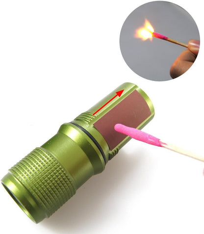 Waterproof EDC Keychain Capsule Tube, Small Outdoor Survival Storage Seal Bottle Matches Case Dry Box Pill Fob Container Emergency Tool(Green)