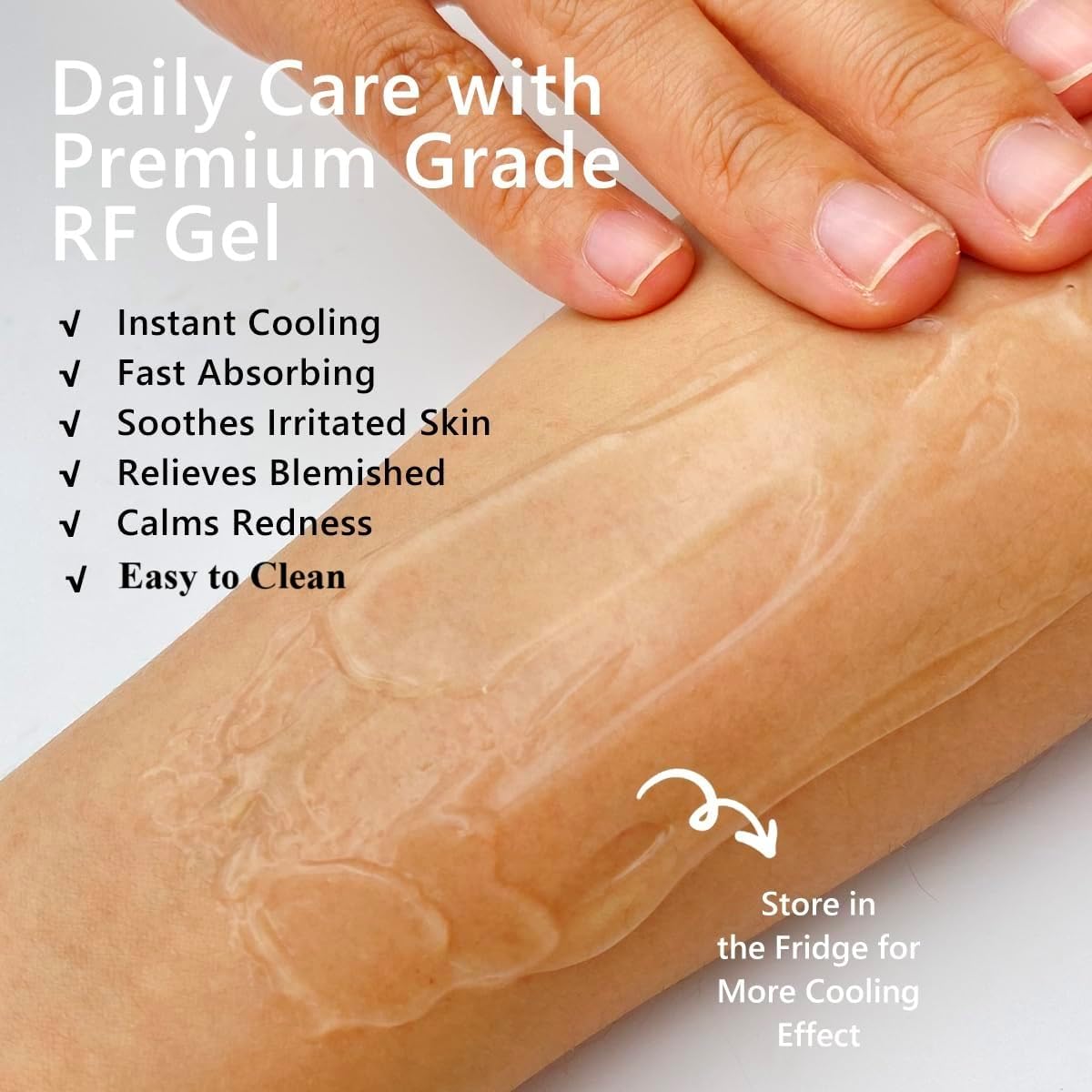 Cooling Conductive Gel for Laser Hair Removal Device and RF Radio Frequency Facial Body Skin Care Machine for Women and Men 300ML