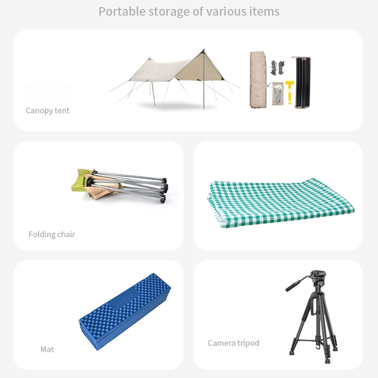 Outdoor Storage Bag - Clothes Storage Bags | Large Stronge Storage Bags | Portable Outdoor Storage Gear Bag | Drawstring Design Tool | for Camping, Picnic, Travel, Hiking, Fishing