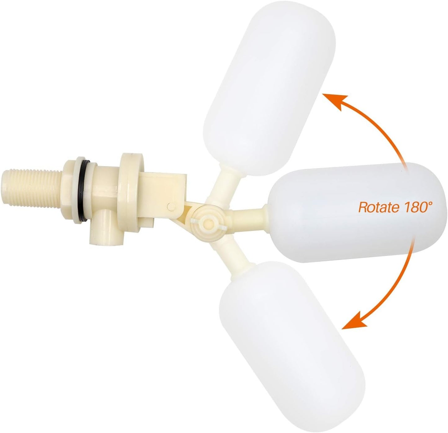 MUDUOBAN 2 Pack Float Valve 1/2 Inch Water Float Ball Valve with Adjustable Arm Filter for Water Trough,Water Tank,Pool,Pond,Fountain,Automatic Waterer Bowl Dog Horse Goat Sheep Pig