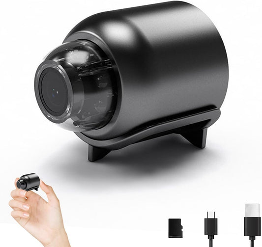 5G Wireless WiFi Camera, Hidden Camera, Mini Security Camera, with Night Vision, with Mobile App, Real-Time View, Suitable for Home/Office/Indoor/Outdoor (1 Pack)