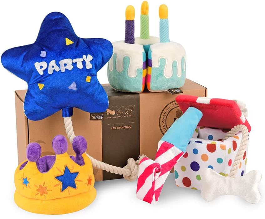 P.L.A.Y - Pet Lifestyle & You Party Time Collection Toys Set - 1 Set (i.e. 5 Pieces) with Gift Box