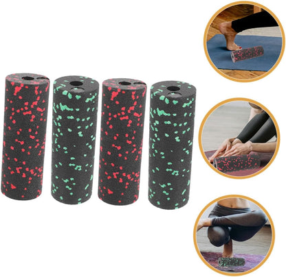 TOYANDONA 4 Pezzi Mini Colonna Yoga Colonna a Rulli Massaggiante in Sughero Del Corpo Per Massaggio Muscolare Massaggio a Colonna Di Yoga Creativo Epp