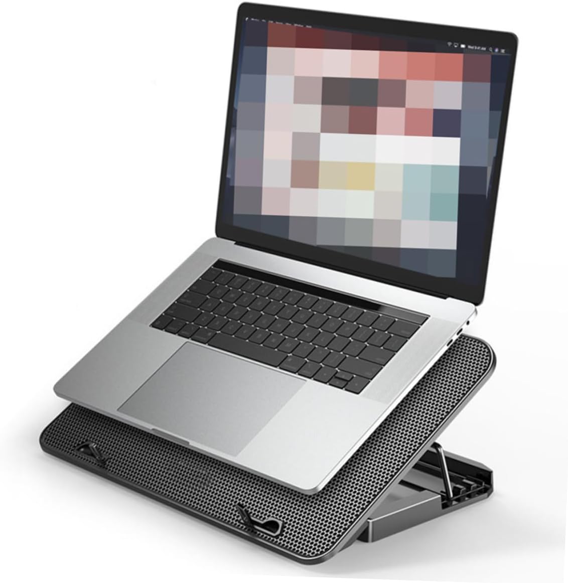 DIYEAH Laptop Cooler with Fans Ergonomic Cooling Pad for Gaming Laptops Rapid Temperature Control Stand for Comfortable Use Compatible with Notebooks
