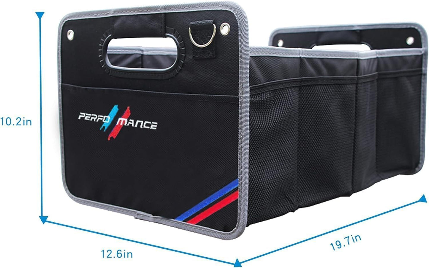 TOPABYTE Car Trunk Organizer, Rear Trunk Organizer Storage Collapsible Container, Tool Grocery bag organizer, Trunk Storage Organizer For X1 X3 X5 X6 X7 E30 3-Series 5-Seriers