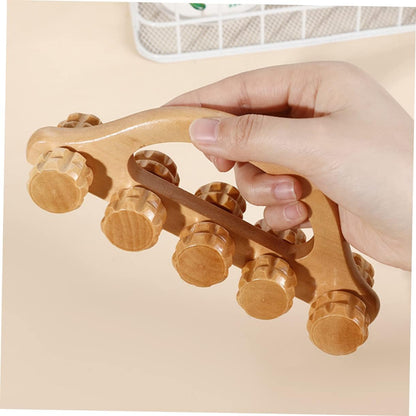 VALICLUD massaggiatore massaggiante manuale muscolare muscoli palla portatile massaggio a strumento manuale per massaggi accessori per massaggi tenuto in mano di legno