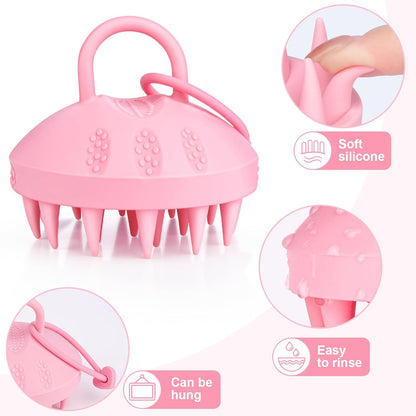 Alyvisun Scalp Massager, Soft Silicone Shampoo Brush for Hair Growth | Relaxation and Cleansing Head | Scalp Exfoliator