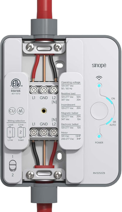 Sinopé Smart Zigbee Electrical Load Controller RM3250ZB (Works with Amazon Alexa) 50 A - Hub Required