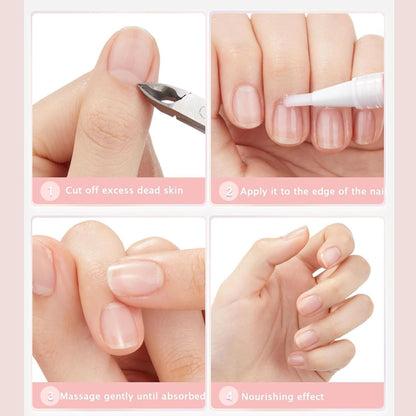 Radiant Nail Growth Oil, Cosmetics Nail Growth Oil, Nail Oil Cuticle Pens, Cuticle Revitalizer for Agnail Nourish Skin Nail Care (5 Pcs)