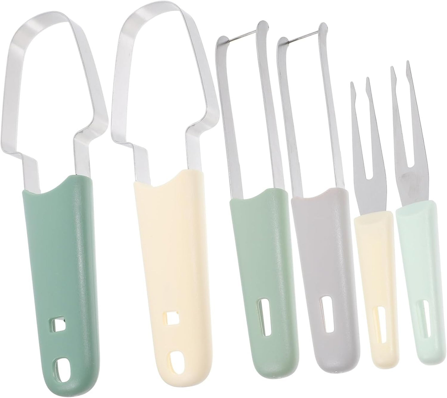 ULTECHNOVO 4 Set Di Eleganti Affettatrici Per Anguria Utensili Facili Da Usare Con Forchetta Utensili Per Tagliare La Frutta Gadget Da Cucina in Acciaio Inossidabile Essenziale