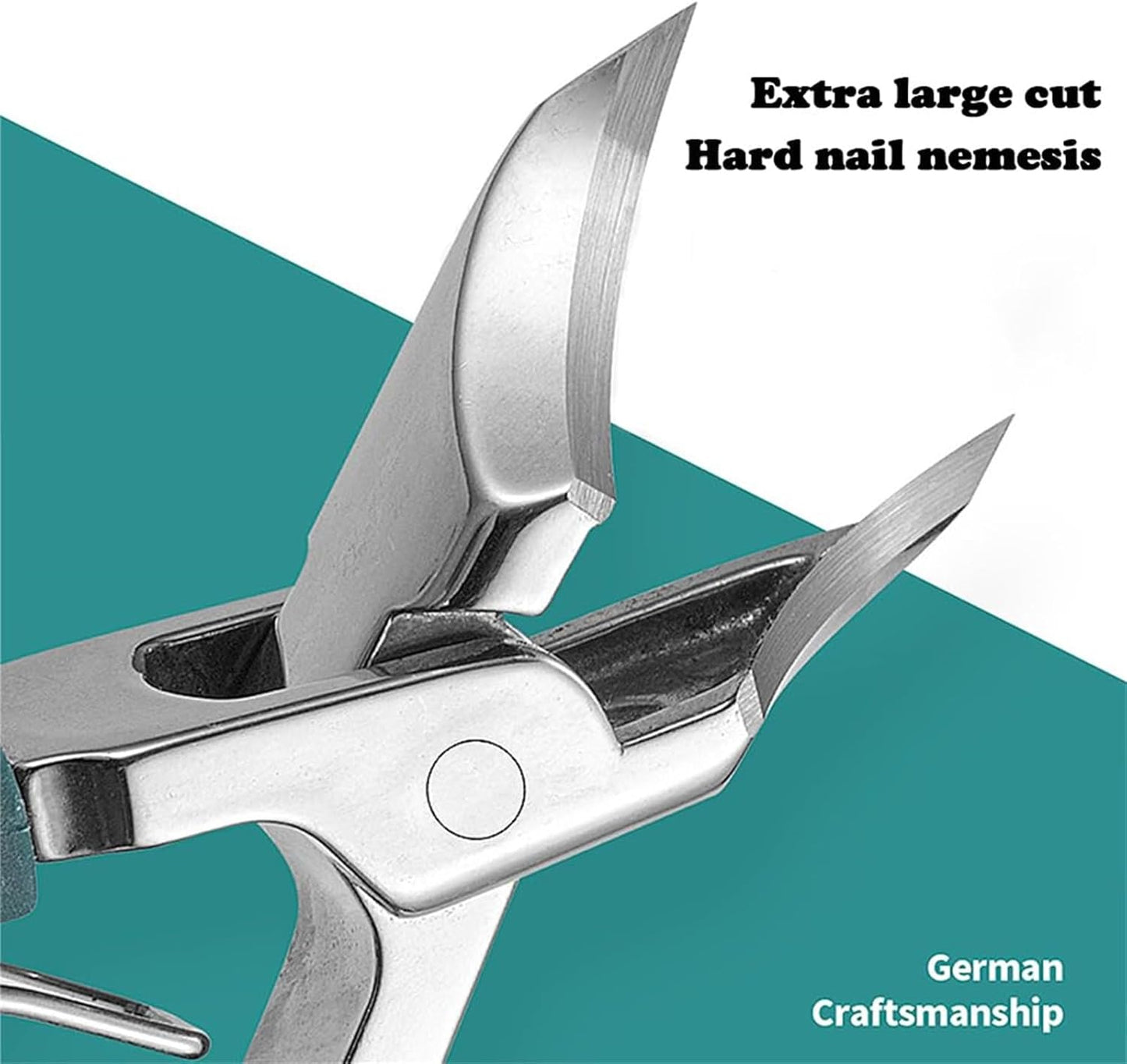 Lavito Nail Clipper,Lavito wide jaw opening anti-splash slanted nail clipper,Curved Toenail Clippers,No Mess,Achieve A Flawless Cut With Ease For Women Men (C)