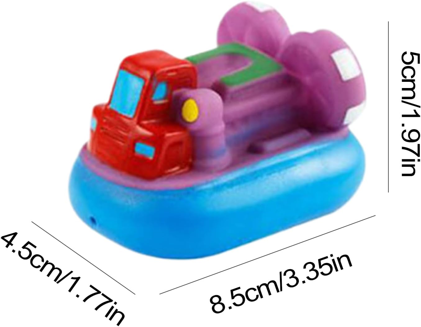 Boat Bath Toys, Swimming Water Plaything Set, 6 pezzi Toddler Bathing Supplies for Boys, Girls, Pool Entertainment Tool, Play Accessory 11.7 inch