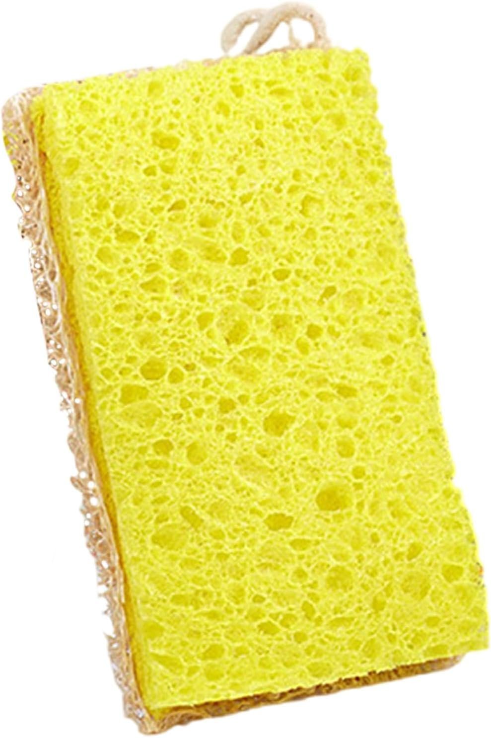 Natural Eco Dishwasher Sponges - Non-Scratch Scrub Sponge | Washing Up Sponges Scrubs | Friendly Sponges For Dishes | Kitchen Scrubbing Sponges | Multipurpose Cleaning Sponge | Reusable Kitchen Sponge